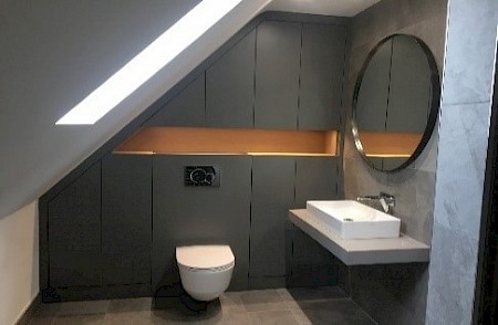 Contemporary Bathroom - wide view