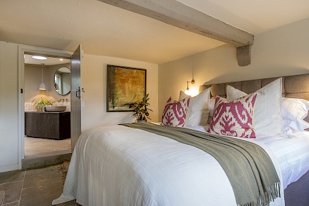 Calm bedroom interior